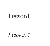 斜体文字確認